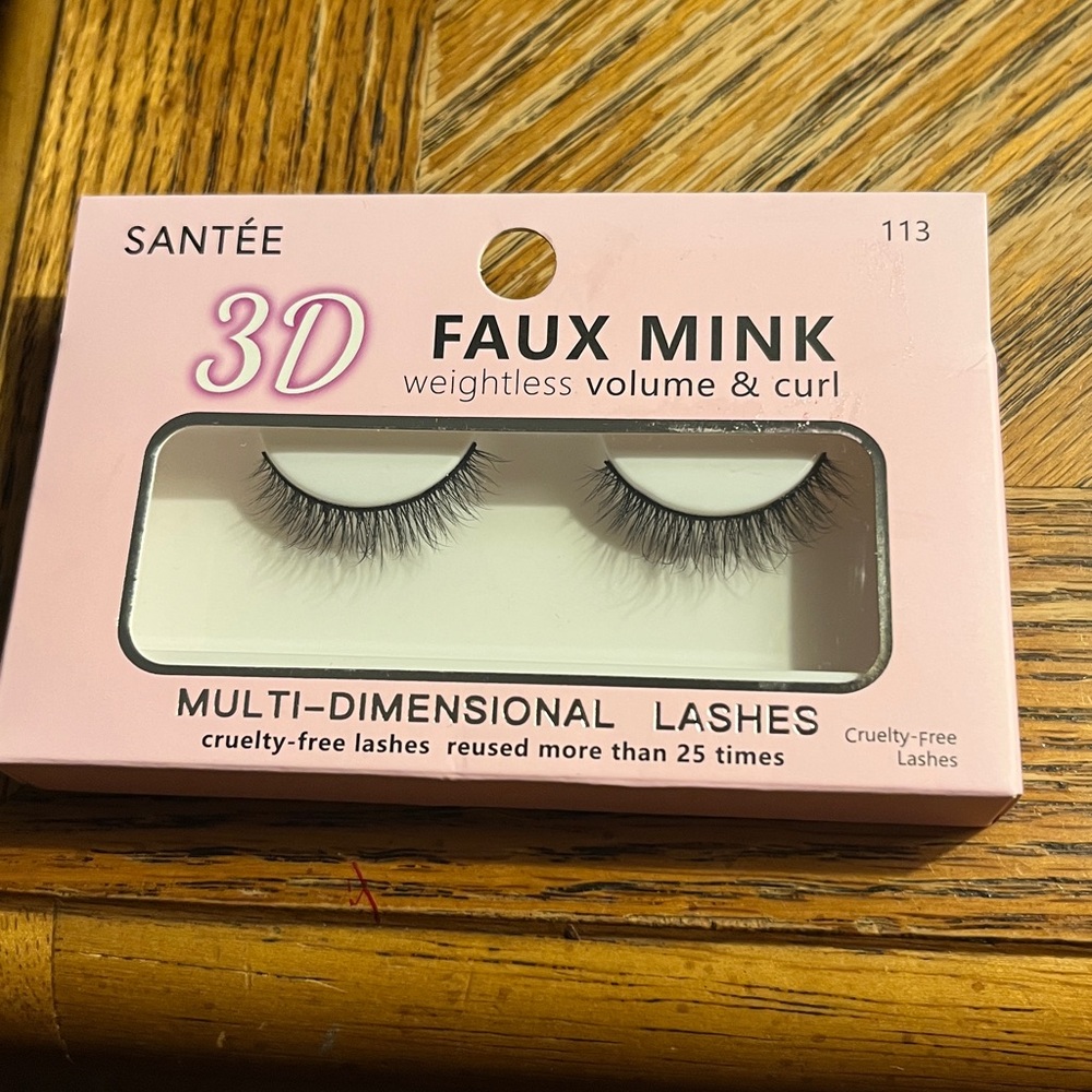Santée 3D Faux Mink Lashes - Black
